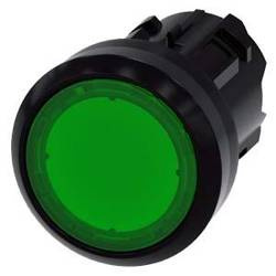 SIRIUS ACT Buton luminos rotund verde plat de 22 mm, rotund, verde, plat, cu auto-respingere 3SU1001-0AB40-0AA0 Siemens