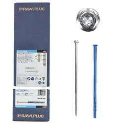 Șurub pentru cadru cu flanșă cu șurub cu cap hexagonal galvanizat R-FF1 10x240 mm pachet de carton 25 buc.