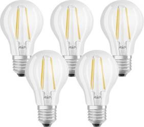 Bec LED Flament OSRAM, E27, 7 W = 60 W, 806 lm, 2700 K, 5 buc.