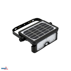 Proiector SOLAR cu LED-uri SOLEN 5W 500LM 4000K IP65 negru senzor PIR negru Bemko
