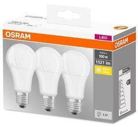 Set 3x Becuri LED E27 13W 2700K 1521lm Osram