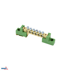 Blocul terminal pe izolatori plat 6x9 6-piste verde Bemko