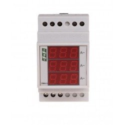 Ampermetru; digital,pentru montare; 0÷20A; True RMS; LED 3 cifre; DMA-3RMS F&F
