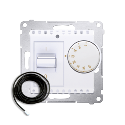 Simon 54 Premium Regulator de temperatură alb cu senzor extern (modular) DRT10Z.02/11