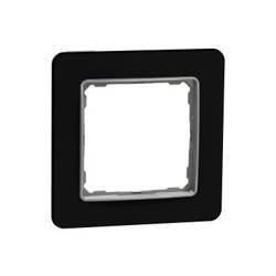 Ramă 1 cale sticlă neagră IP20 SDD361801 Sedna Elements Schneider electric