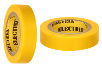 Bandă izolatoare electrică din PVC 15mm x 10m impermeabil Anticor 211 galben