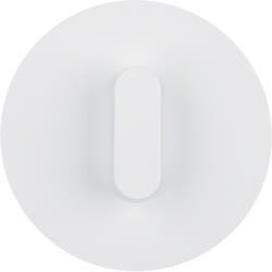 R.classic Płytka czołowa z pokrętłem do łącznika obrotowego, biały, połysk Berker