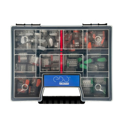 Set de conectori EDO Technic pentru cabluri rigide | 30x EDO202, 30x EDO203 20x EDO204, 20x EDO205 + KNO20154