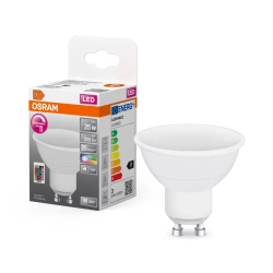 Bec LED OSRAM RGBW 2,9W 2700K cald GU10 + telecomandă