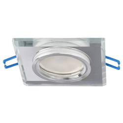 CRYSTAL Silver IP20 corp de iluminat de tavan cu spot pătrat din sticlă argintie EDO777130 Edo Solutions