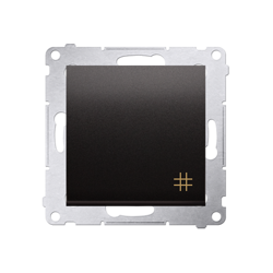 Simon 54 Premium Întrerupător cruce antracit (modular) conector rapid, DW7.01/48