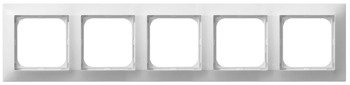 Ramă 5 module albă Ospel Impresja R-5Y/00