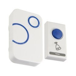 Clopot fără fir NUTKA 3V (2x AA) L alb albastru Struhm