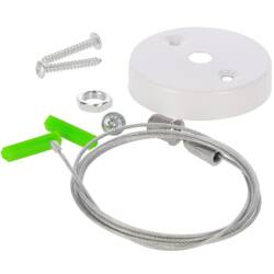 MEVA PRO 1,5m pandent kit de agățare pentru șină de accesorii EDO777520 Alb