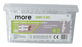 USMP-3-BIS găleată suport dublu pentru cabluri (500 buc.) M20378 Eco Light