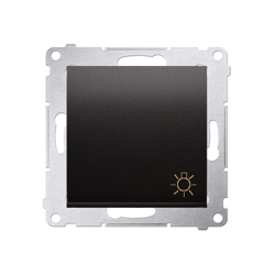 Simon 54 Premium Întrerupător cu revenire antracit „lumină” conector rapid, DS1.01/48