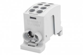 Terminal HLK 100A-2 (1x25.1x16 / 1x25.1x16)- gri F-electro