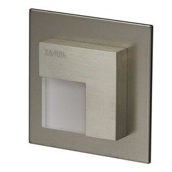 Corp de iluminat cu LED Tico montat la suprafață cu ramă 14V DC, culoare oțel inoxidabil, alb cald 05-111-22 Ledix Zamel