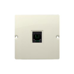 Gniazdo telefoniczne RJ11 uniwersalne pojedyncze na beż Kontakt Simon BMTU.01/12