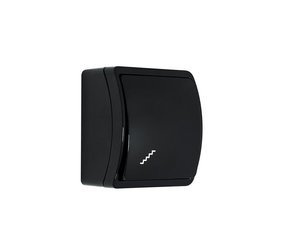 Întrerupător cap-scară rezistent la stropire, negru, IP44 KOALA 153-05 ViPlast