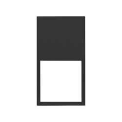 Ramă minimal verticală dublă 2x1/2 negru mat Simon 100