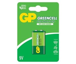 Baterie cu clorură de zinc GREENCELL 9V 1604GLF 6F22 GP Batteries