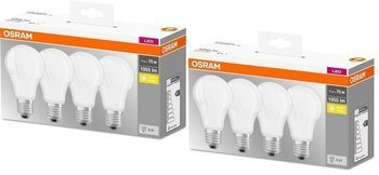 Set 8x becuri cu LED-uri E27 11W 2700K 1055lm Osram