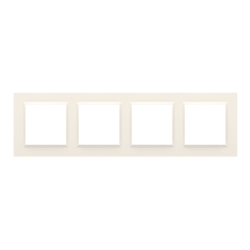 Ramă cvadruplă crem Simon 10