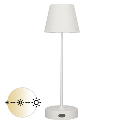 Lampă de masă NELI, 2,7W LED, alb, cu baterie 2200mAh, IP54, culoare caldă, 200lm, 33cm, EDO777642 EDO Solutions