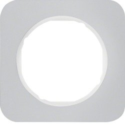 R.1 Ramka 1-krotna, aluminium/biały Berker