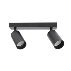 MALGA 2 Black Spot negru, corp de iluminat cu bandă montat la suprafață 2xGU10 negru EDO777348 Edo Solutions