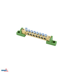 Bloc de borne pe izolatori plat 8x12 8-piste verde Bemko
