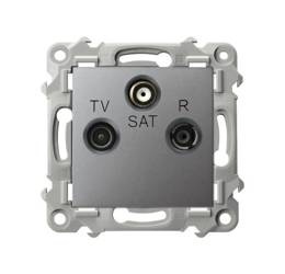 Priză RJV-SAT SZAFIR gri Ospel