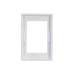 Ramă pentru priză dublă ABS albă, seria iZi ViPlast