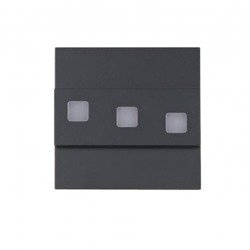 Corp de iluminat cu LED pentru scări VIKA 1.2W 3000K 100lm antracit 12V LS-VAW F&F