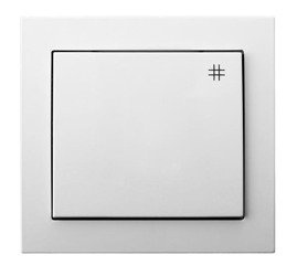 Întrerupător încrucişat alb Ospel Kier lP-4W/00