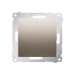 Simon 54 Premium  Întrerupător auriu bipolar, conector rapid, DW2.01/44