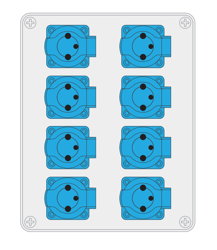 Tablou de distribuție R-BOX 240 8x250V B.1605 Pawbol