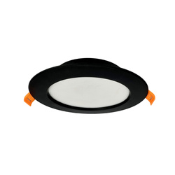 Corp de iluminat încastrat LED ALEXIS 9W 780lm IP20 CCT rotund, negru | HOROZ