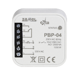 Releu universal bistabil cu cutie de borne 230V 10A, PBP-04, exta Zamel