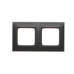 Simon 54 Premium czarny Ramka 2-krotna uniwersalna IP20/IP44, DR2/49