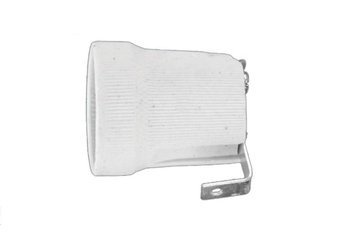 Dulie: pentru bec; E27; Corp: albă; Ø: 40mm; Mat: ceramică; L: 45mm; D.3009A PAWBOL
