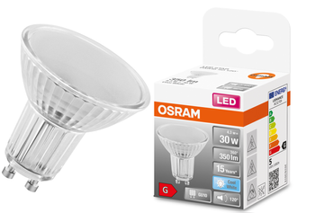 Bec LED ST PAR 16 GU10 4,3 W = 30W 120° 4000K Osram