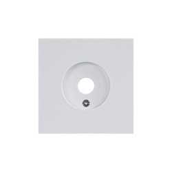 Capac priză SAT alb, seria iZi ViPlast