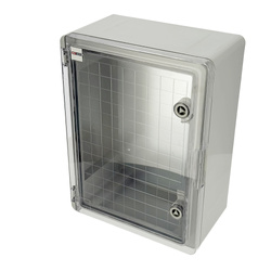 Carcasă electrică ABS 300x400x170 cu placă de montaj zincată (cu uși transparente) | 800.701.003 | HOROZ