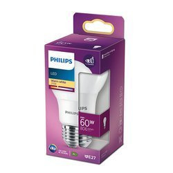 Lampă LED; alb cald; E27; 230VAC; 806lm; 8W; 200°; 2700K; CRImin: 80; 8718699769642 Philips