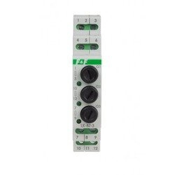 Modul: indicator de tensiune; 3x230VAC; IP20; DIN; Culoare: verde; LK-BZ-3G F&F