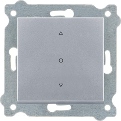 Intrerupător simplu pentru jaluzele în trei poziții Argintiu 218/10E EXEN
