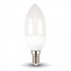 Bec LED Cip SAMSUNG 5.5W E14 Lumânare Plastic Lumină rece 173 V-TAC