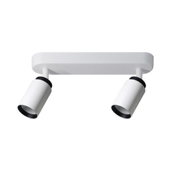 Spot de tavan dublu tip reflector MALGA 2 DUO bară IP20 2×GU10 220–240V alb-negru EDO777865 EDO Solutions